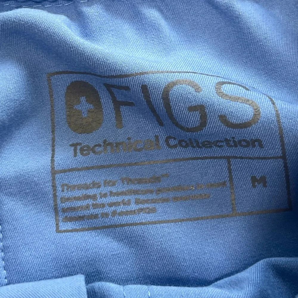 Figs men’s technical series TM3001 blue Cairo cargo drawstring waist scrub pant